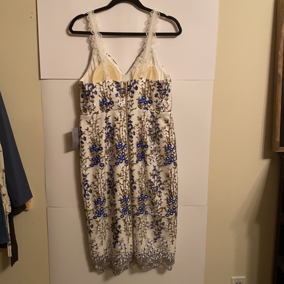Bronx And Banco Poppy Floral Dress Sz L - Picture 9 of 12